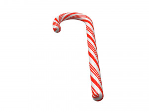 candy cane Model 3D