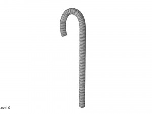 candy cane Model 3D