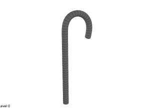 candy cane 3D Model