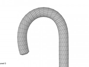 candy cane Model 3D