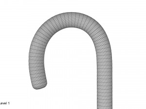 candy cane Model 3D
