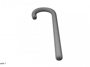 candy cane Model 3D