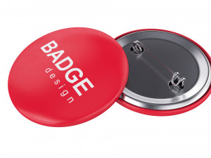 badge pin 3D 모델