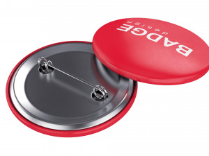 badge pin 3D 모델