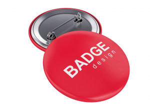 badge pin 3D 모델