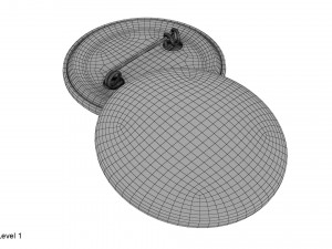 badge pin 3D 모델