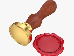 wax seal stamp 3D Model