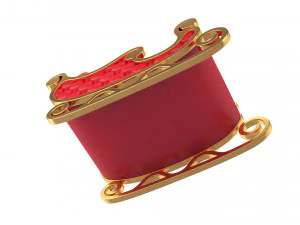 сани Діда Мороза 3D Модель