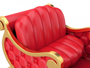 santa sleigh 3D Model