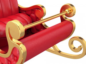 santa sleigh 3D Model