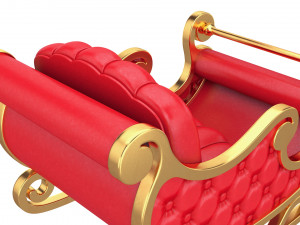 santa sleigh 3D Model