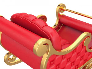 сани Діда Мороза 3D Модель