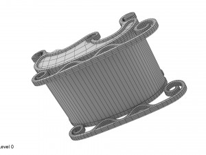 santa sleigh 3D Model