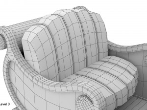 santa sleigh 3D Model