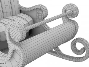 сани Діда Мороза 3D Модель