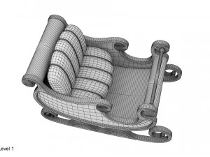 сани Діда Мороза 3D Модель