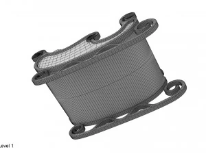 сани Діда Мороза 3D Модель