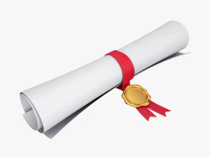 zw&oacute;j papieru z pieczęcią Model 3D