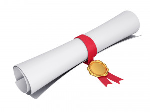 scroll paper with seal 3D Модель