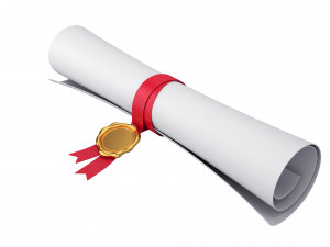 scroll paper with seal 3D Модель