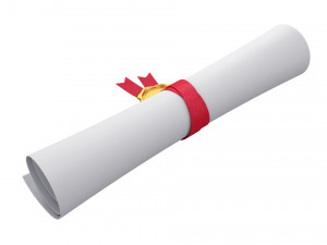 scroll paper with seal 3D Модель