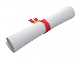 pergaminho de papel com selo Modelo 3D