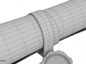 scroll paper with seal 3D Модель