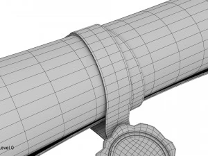 pergaminho de papel com selo Modelo 3D