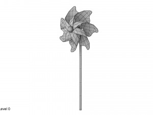 pinwheel Modello 3D