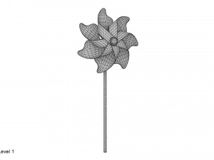 pinwheel Modello 3D