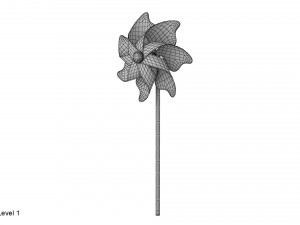 pinwheel Modello 3D