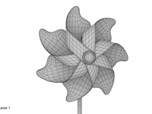 pinwheel Modello 3D