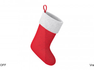 christmas sock vrayfur Modèle 3D