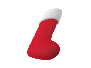 christmas sock vrayfur Modèle 3D