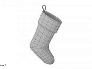 christmas sock vrayfur Modèle 3D