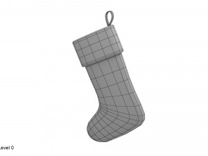 christmas sock vrayfur Modèle 3D
