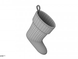 christmas sock vrayfur Modèle 3D