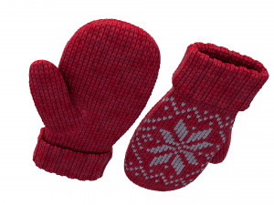 knitted wool mittens 3D 模型