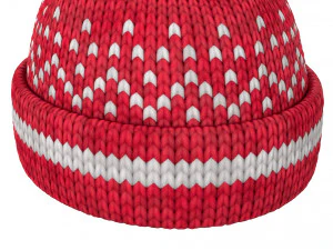 knitted winter hat 3D Model