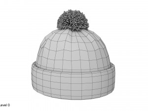 knitted winter hat 3Dモデル