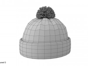 knitted winter hat 3Dモデル