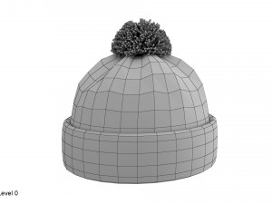 knitted winter hat 3Dモデル