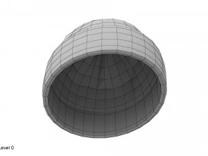 knitted winter hat 3D Model