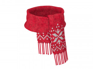 knitted wool scarf 3D 模型