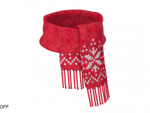 knitted wool scarf 3D 模型