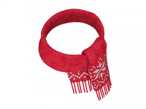 knitted wool scarf 3D 模型