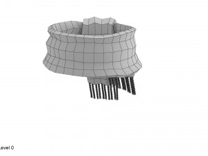 knitted wool scarf 3D 模型