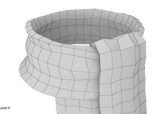 knitted wool scarf 3D 模型