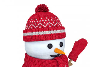 mu&ntilde;eco de nieve Modelo 3D