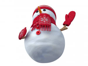 mu&ntilde;eco de nieve Modelo 3D